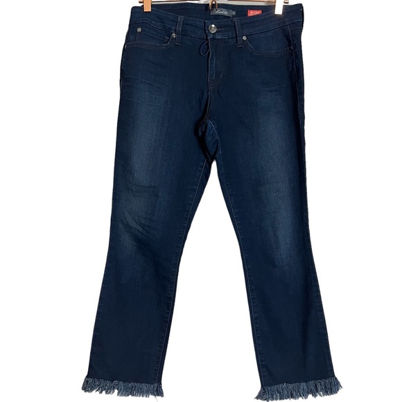 Level 99 Lily Crop Skinny Straight Dark Wash‎ Jeans - Picture 1 of 6